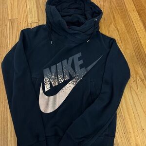 Nike Black and rose gold Hoodie